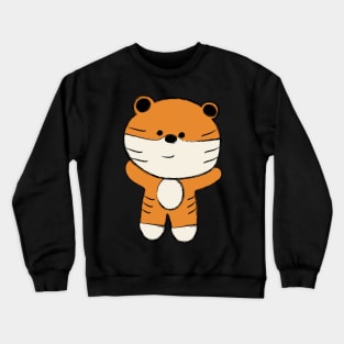 Cute Cartoon Tiger Crewneck Sweatshirt